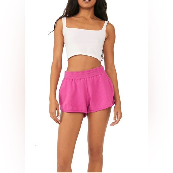 FREE PEOPLE Pink Hi Rise Shorts - Picture 5 of 8